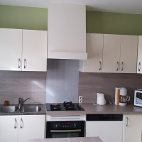 Meuble de cuisine en formica après relookage